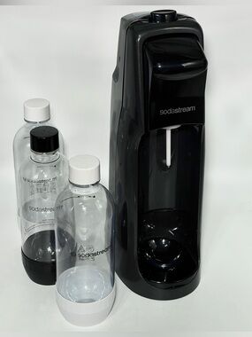 SodaStream Jet Sparkling Water Maker + 3 Reusable Bottles